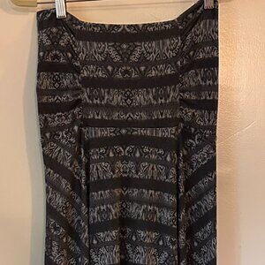 Athleta Gray Patterned Maxi Dress sz Small